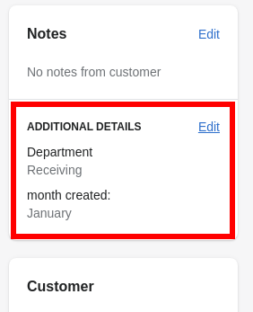 Attribute Order Details