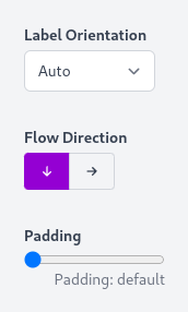 Flow direction options
